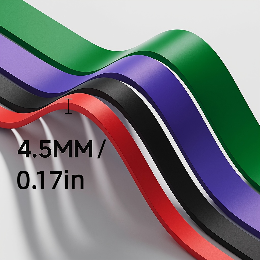 Elastic Band Set, TPE Material Resistance Bands, Long Stretch Bands with 3-5 Strength Levels, Adjustable Exercise Fitness Stretch Bands for Yoga, Pilates, Strength Training, Closed-Loop and Long Stretch Bands Set for Full Body Muscle Workout, Hips