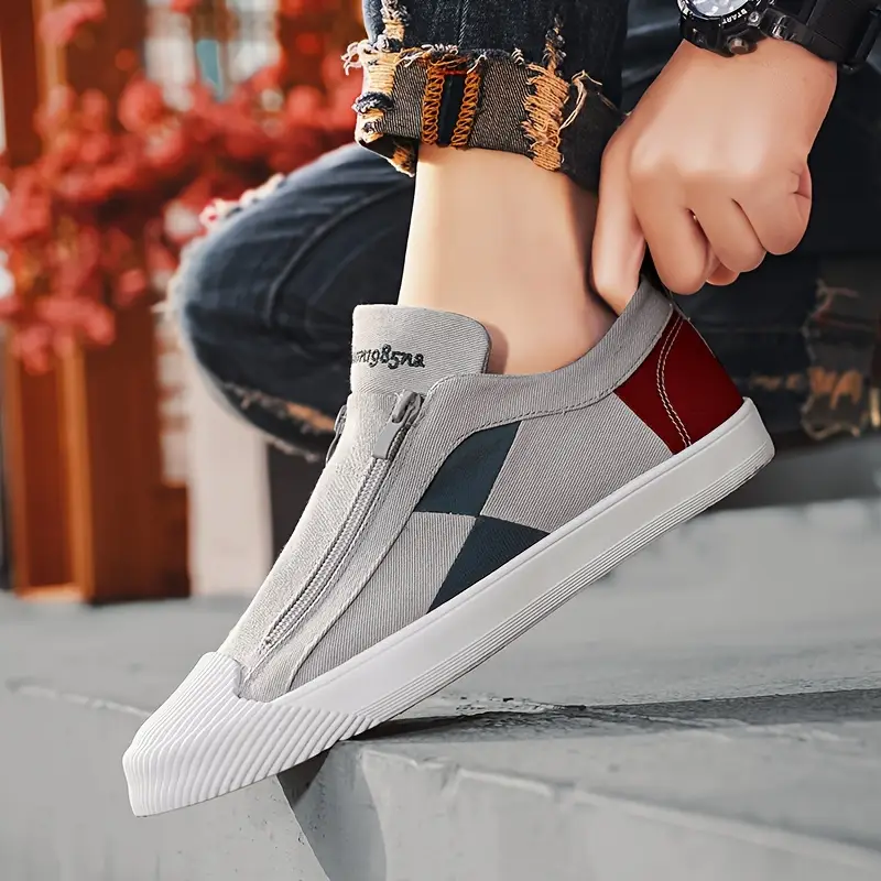 mens shoes with zip up sneakers mens footwear details 4