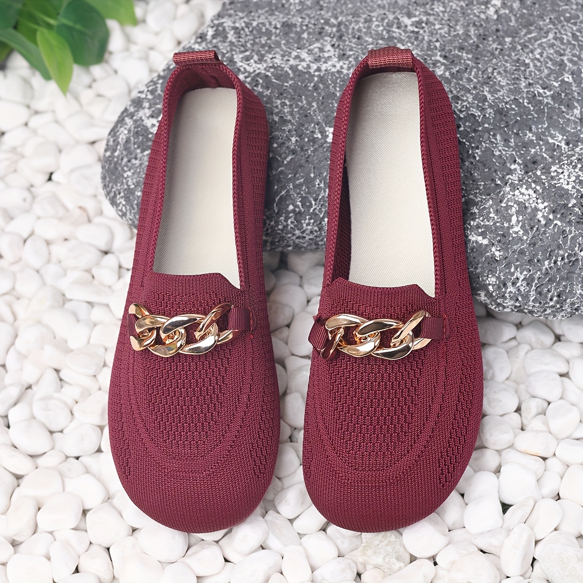 size womens flats breathable comfortable slip on shoes with sparkle detail round toe     for autumn spring details 26
