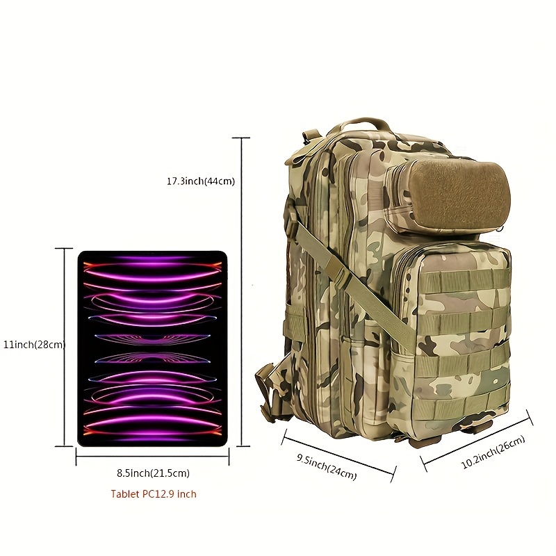 3p Backpack Durable Versatile Bag Outdoor Adventures Camping - Temu