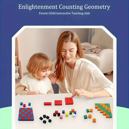 Stackable Math Cubes counters for kids sold on Temu Australia
