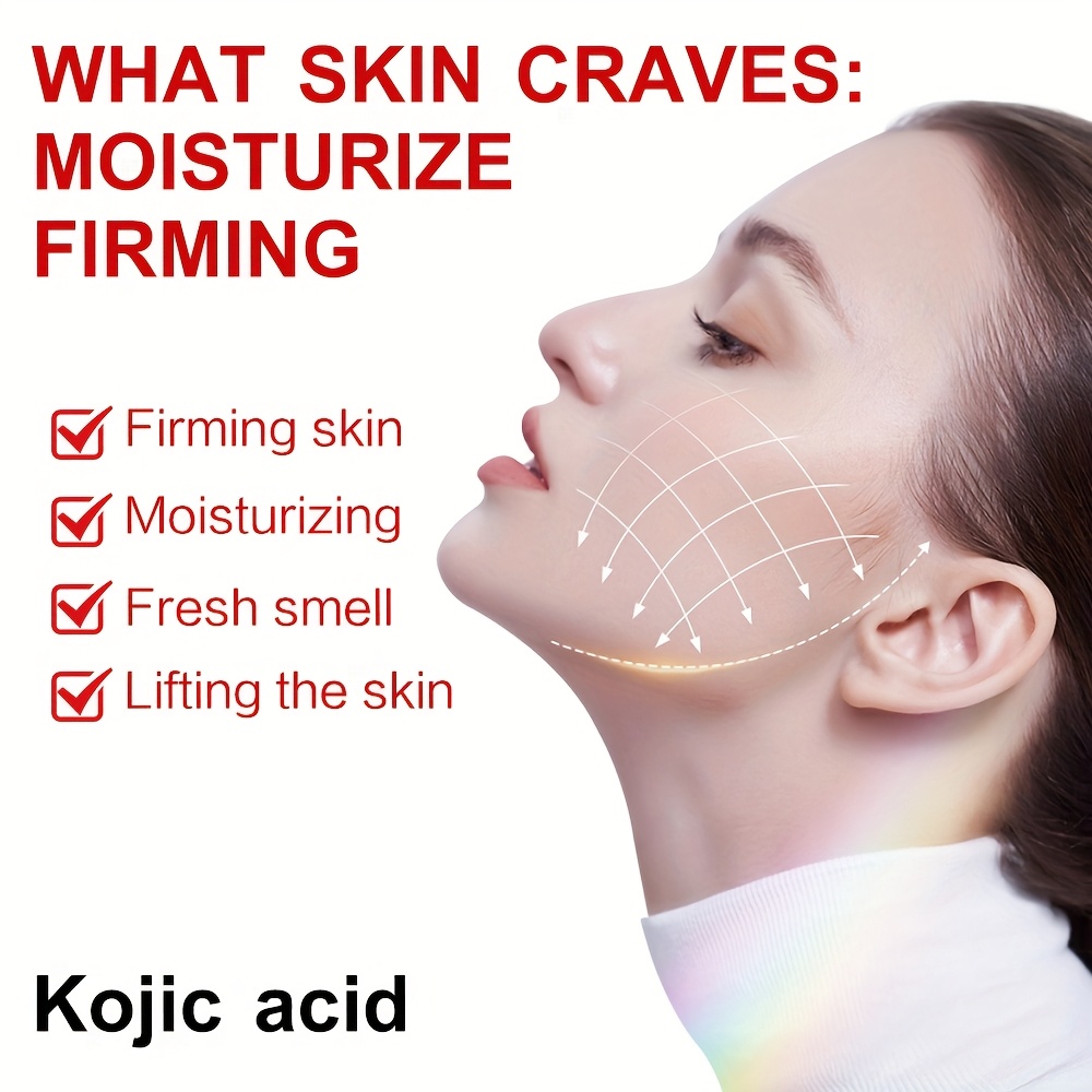 suyarun kojic acid facial skincare set cream serum dual hydration moisturizing with niacinamide vitamin c 10 plant based squalane collagen brightening firming light beige gentle non greasy formula details 7