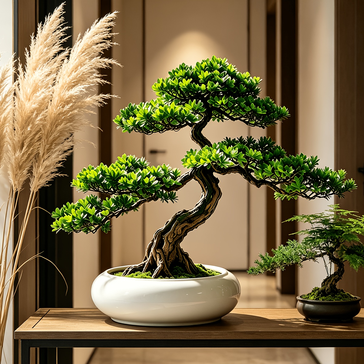 item picture new wealth and   simulation plant   including white flower pot realistic texture home indoor and outdoor   bookshelf desktop office decoration theme wedding arrangement window display suitable for housewarming