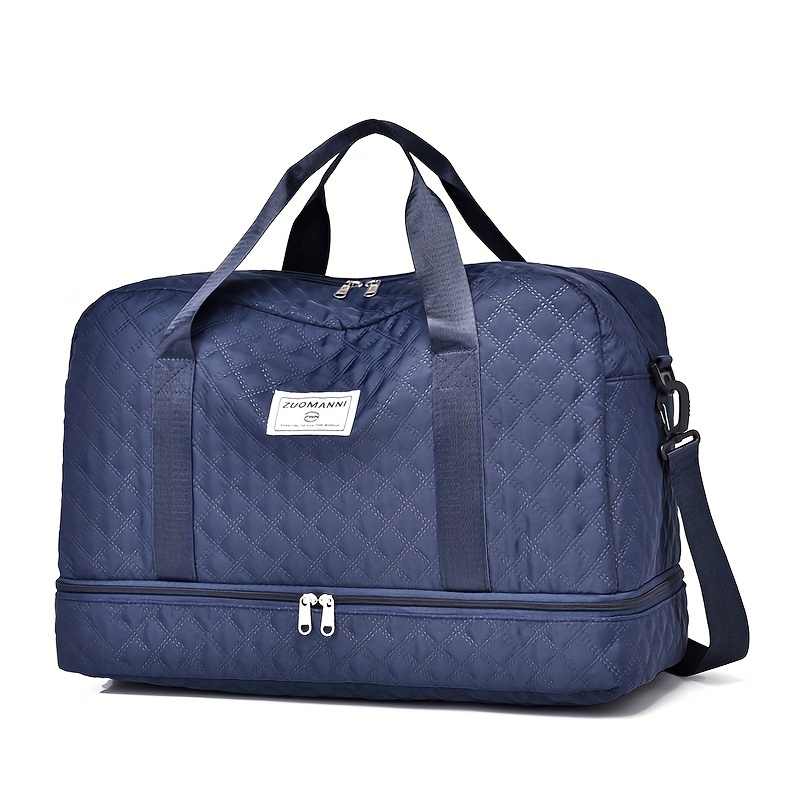 quilted nylon travel duffle bag shoe - Temu Canada