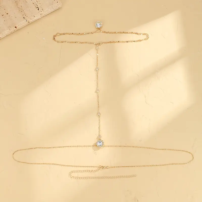 1pc artificial crystal pendant bridal back chain fashion - Temu Qatar 1pc artificial crystal pendant bridal back chain fashion - Temu Qatar