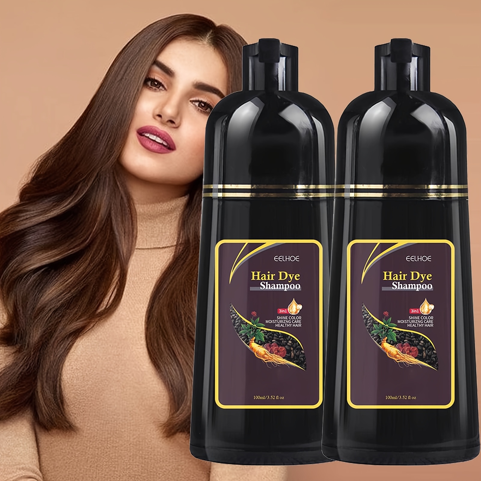 KURO Cream shampoo DARK BROWN ×３ Valanrose KURO Cream Shampoo 400g Hair Manicure for Gray