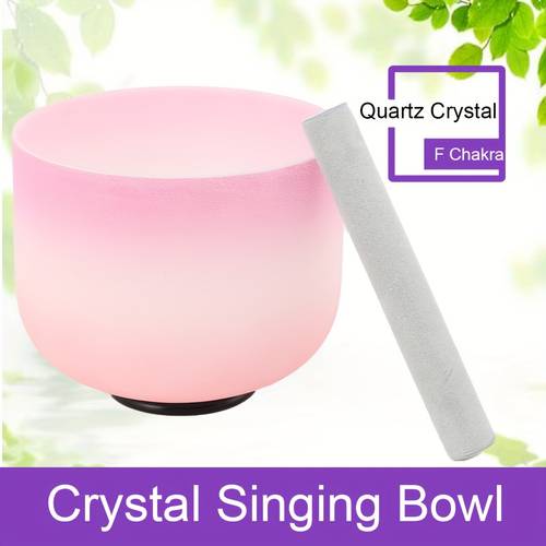 f note crystal singing bowl designed for during made of this 8 inch colored quartz bowl is ideal for meditation and balancing chakras with deep resonance