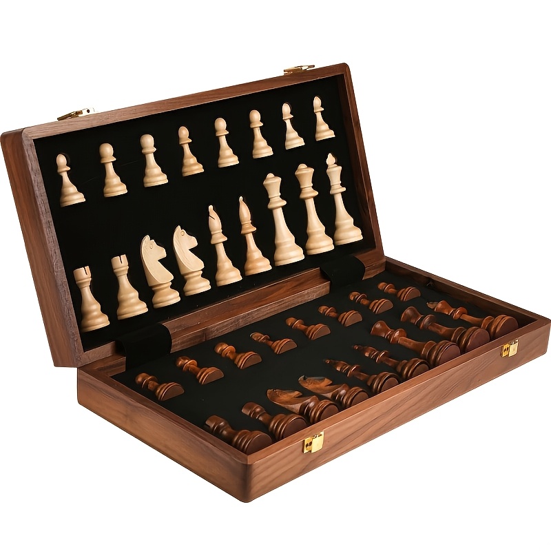 Juego De Ajedrez Magnético De Navidad – Tablero Portátil, 20 Imanes, Bolsa De Almacenamiento, Para Toda La Familia, Regalo Infantil