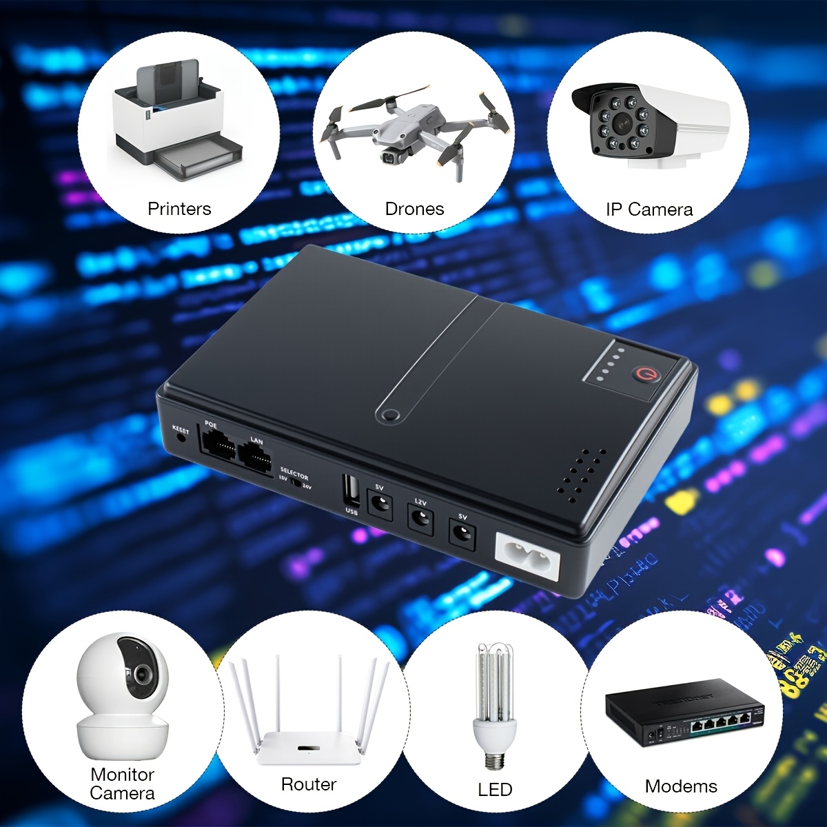UPS for router XIONG Qi DC1018L 18W USB DC POE (without battery)