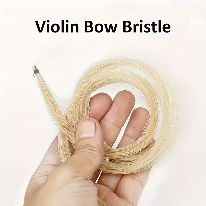 

1 Set Of Premium Violin Bow Hair - 73cm Long, , Real Ponytail Quality - Essential Accessory For Sound And Durability