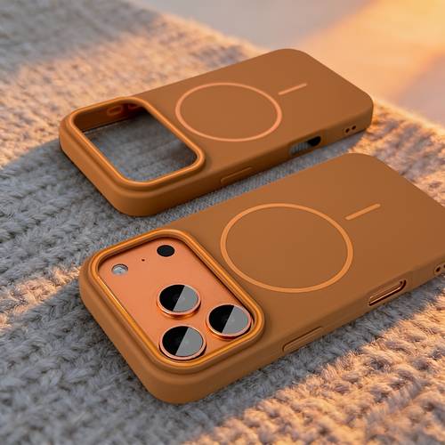 phone case luxury matte wireless charging case compatible with iphone 17 pro max 17 air compatible with iphone 16 15 14 13pro for men women soft shockproof cover