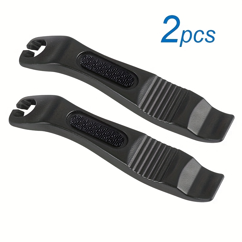 Image of 2pcs Of Bicycle Tire Levers, High-strength Lightweight Repair Tools Made Of Durable Pom Material, Bicycle Tire Digging Levers, Tire Removal Tools, Tire Repair Levers, Bicycle Additions