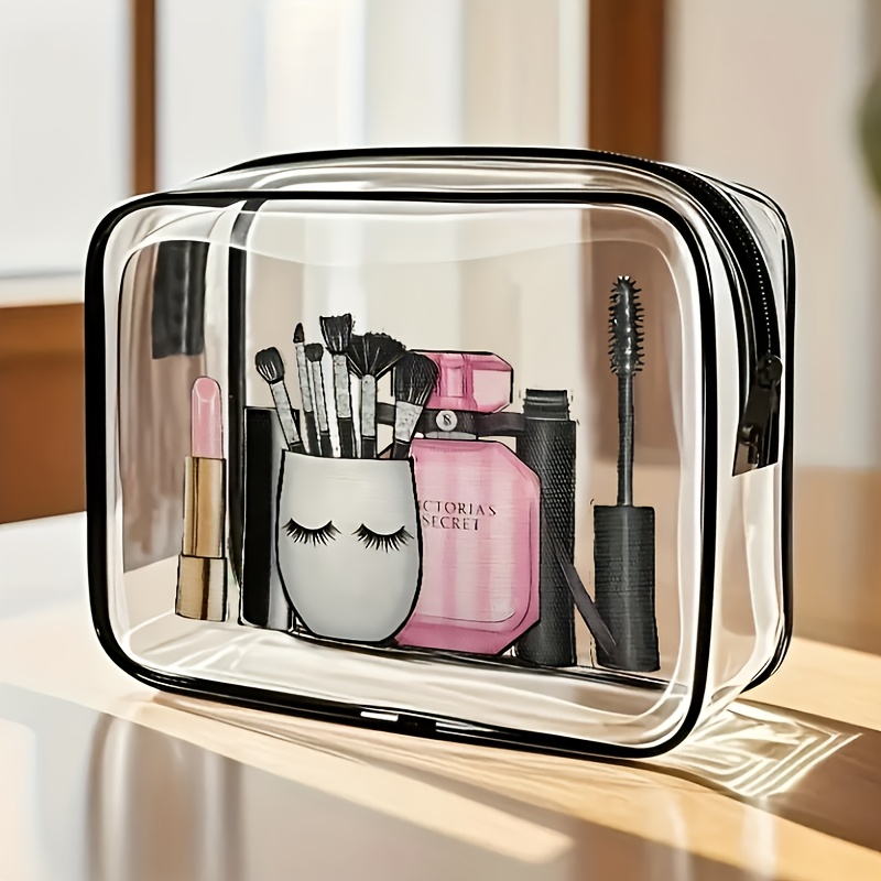 TEMU Borsa a con cerniera , economica e - Beauty case da viaggio , trousse da trucco, custodia cosmetica per palestra e aeroporto - Unisex, design