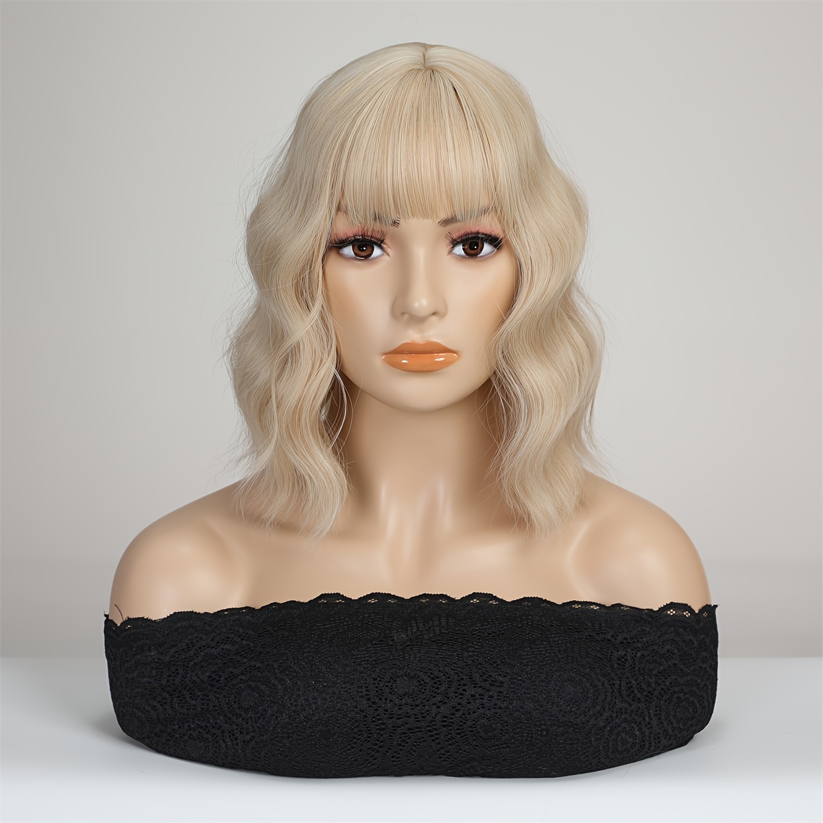 Image of 14-inch Curly Hair Topper | High-temperature Resistant Synthetic Hair Extensions, 110g, And Look, Clip-in Style For Daily Use