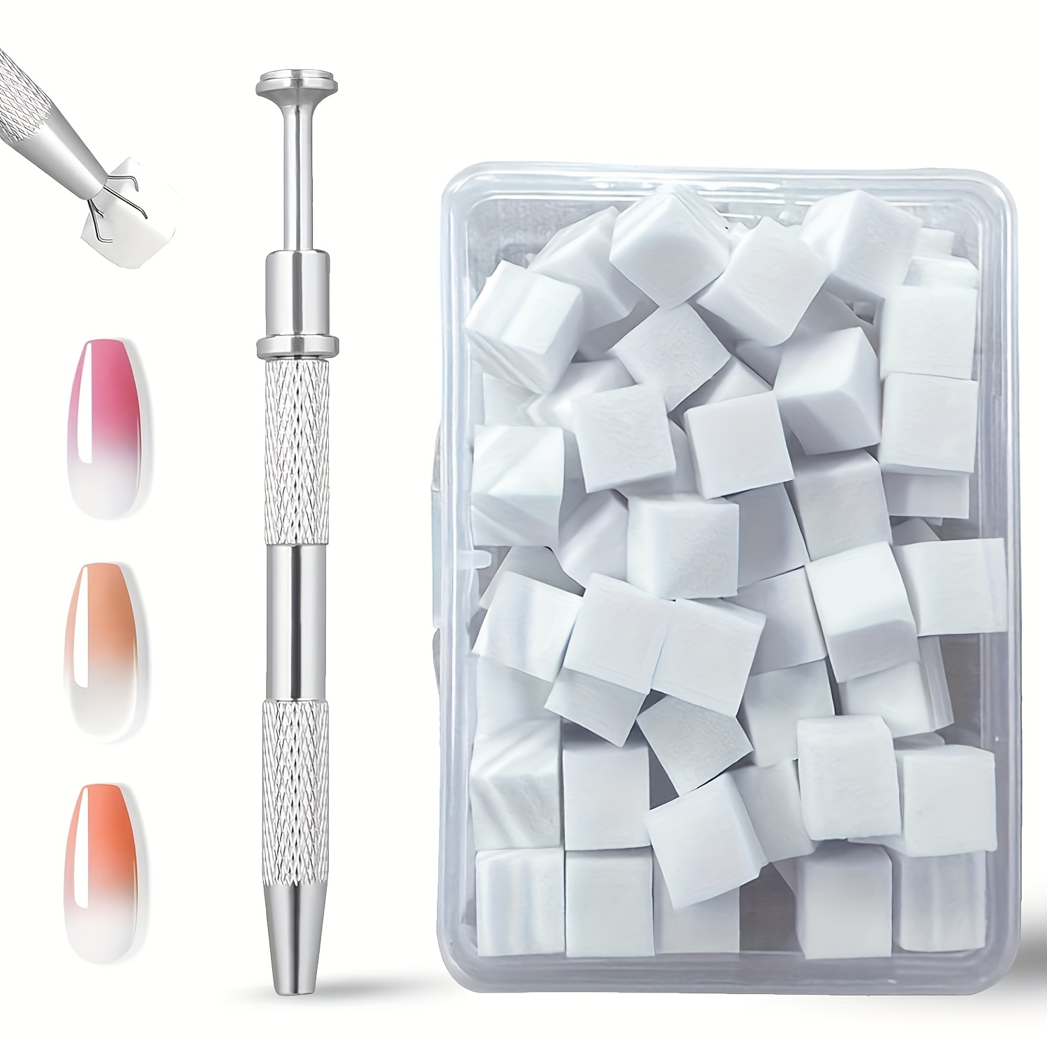 111pcs ombre nail art kit soft sponge scraper pen   gel nail sponge tool   diy acrylic nail tools beauty and personal care