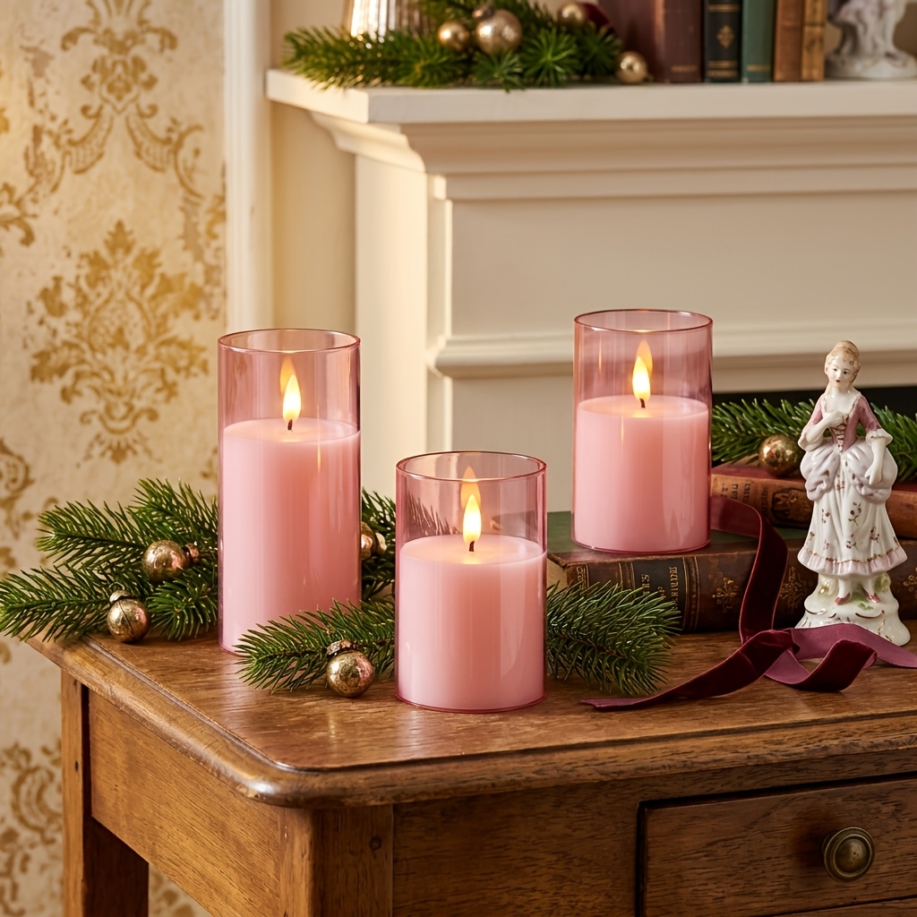 LED Electric Candles for Home Decor, Battery-Powered with Timer Function