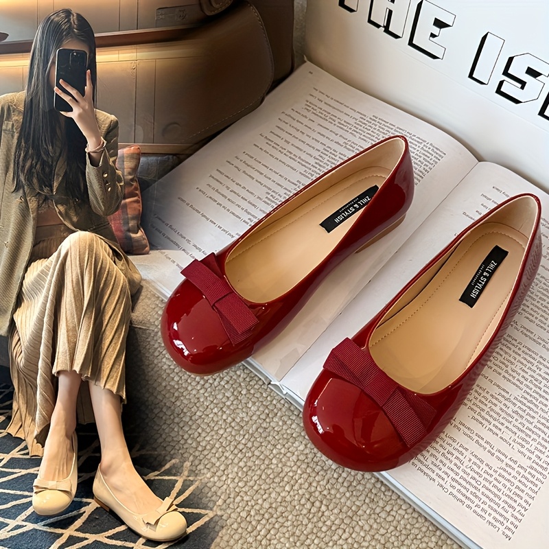 womens wide width detail size round toe flat - Temu Republic of Korea