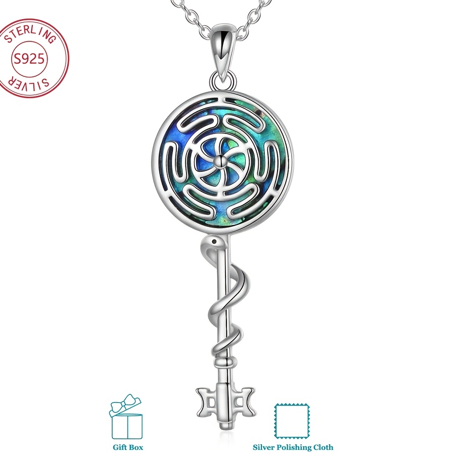 Women's Hecate Symbol S925 Sterling Silver Pendant Necklace
