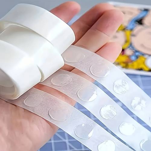 100pcs transparent double sided dots suitable for balloons removable dots ideal for decorations weddings bridal showers birthdays and housewarming
