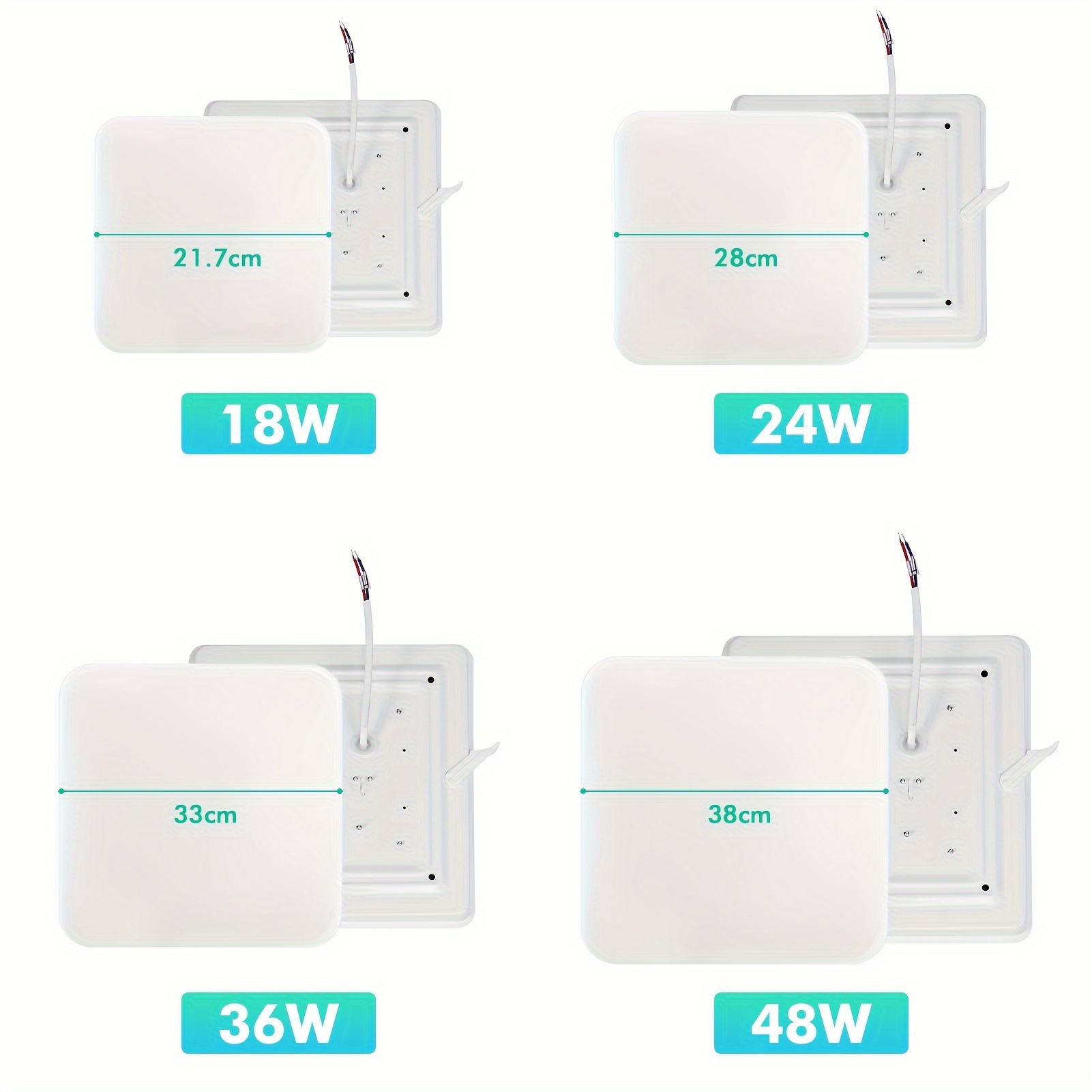 18W/24W/36W/48W LED stropna svetilka, panelna spodnja luč, kopalnica, kuhinja, spalnica, svetilka