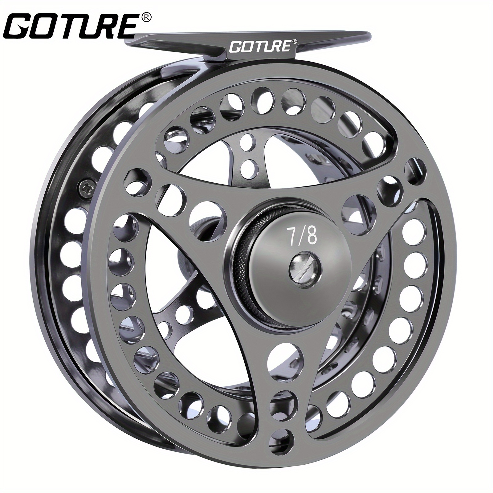 item picture   1pc fly fishing reel cnc machined aluminum alloy fly reel 3 4     weight aluminum fly fishing reels   interchangeable for saltwater and freshwater  