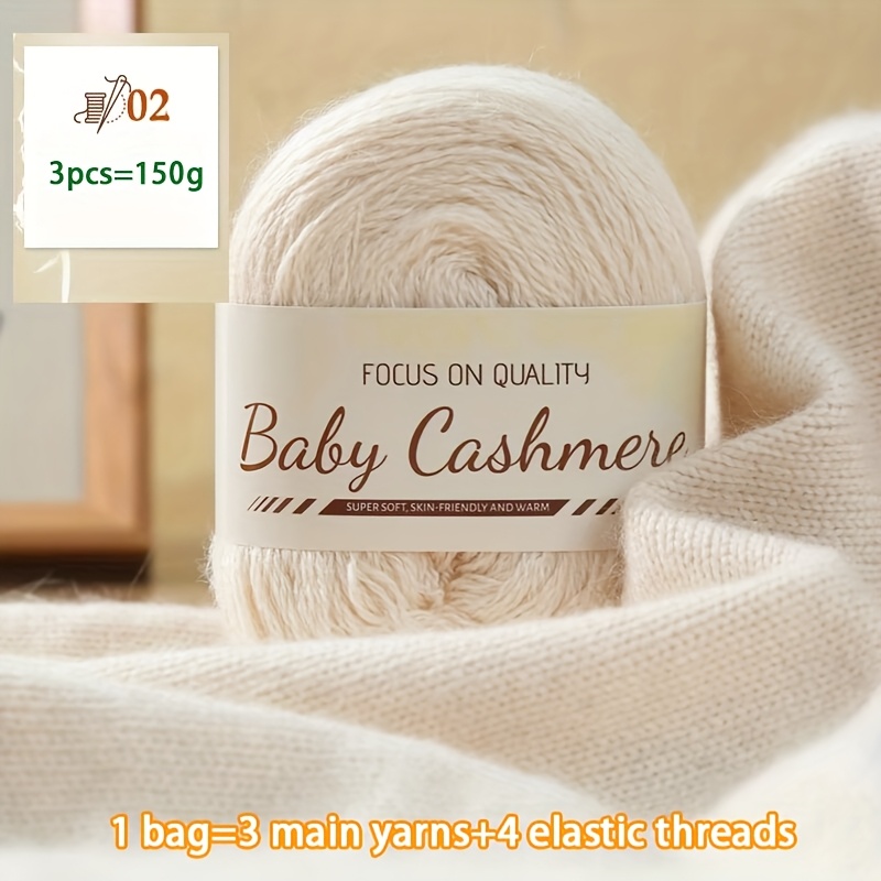 E-shop Premium Wolle Kaschmirgarn, Handstrickmaterial für die Herstellung von modischen warmen Pullovern für Herren Damen im Herbst Winter,