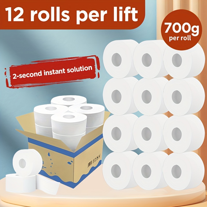 Value Pack Water Soluble Large Rolls Toilet Paper Hotels - Temu