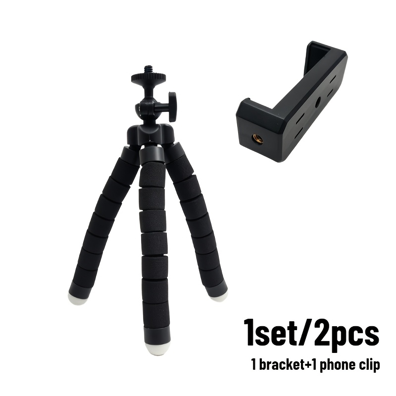 TEMU 2pcs (1pc Support+1pc Clip en E) Trépied avec Clip pour Outil Universel Stable et Anti Tremblement