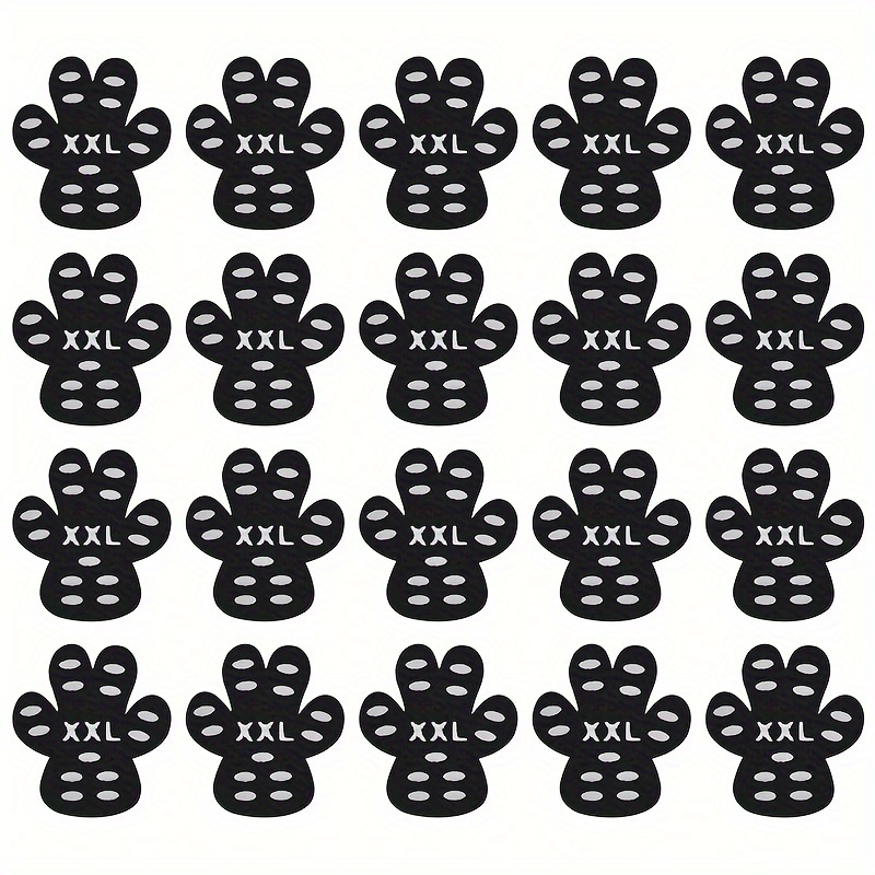 20pcs Dog , Anti-slip Disposable Self Adhesive Dog Shoes, Dog Paw Protective Socks