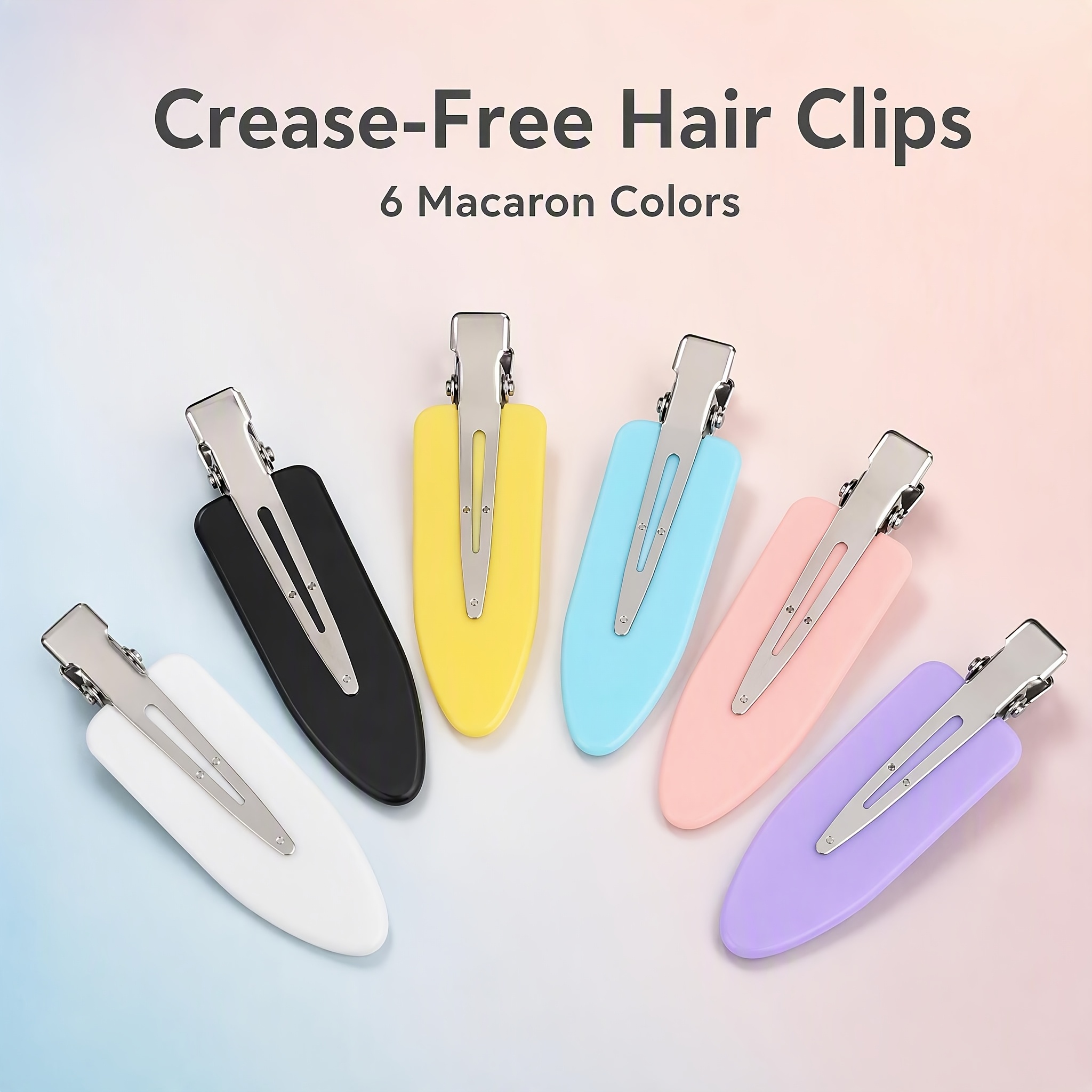 6/12/18pcs Invisible Hair Clips in Solid Colors