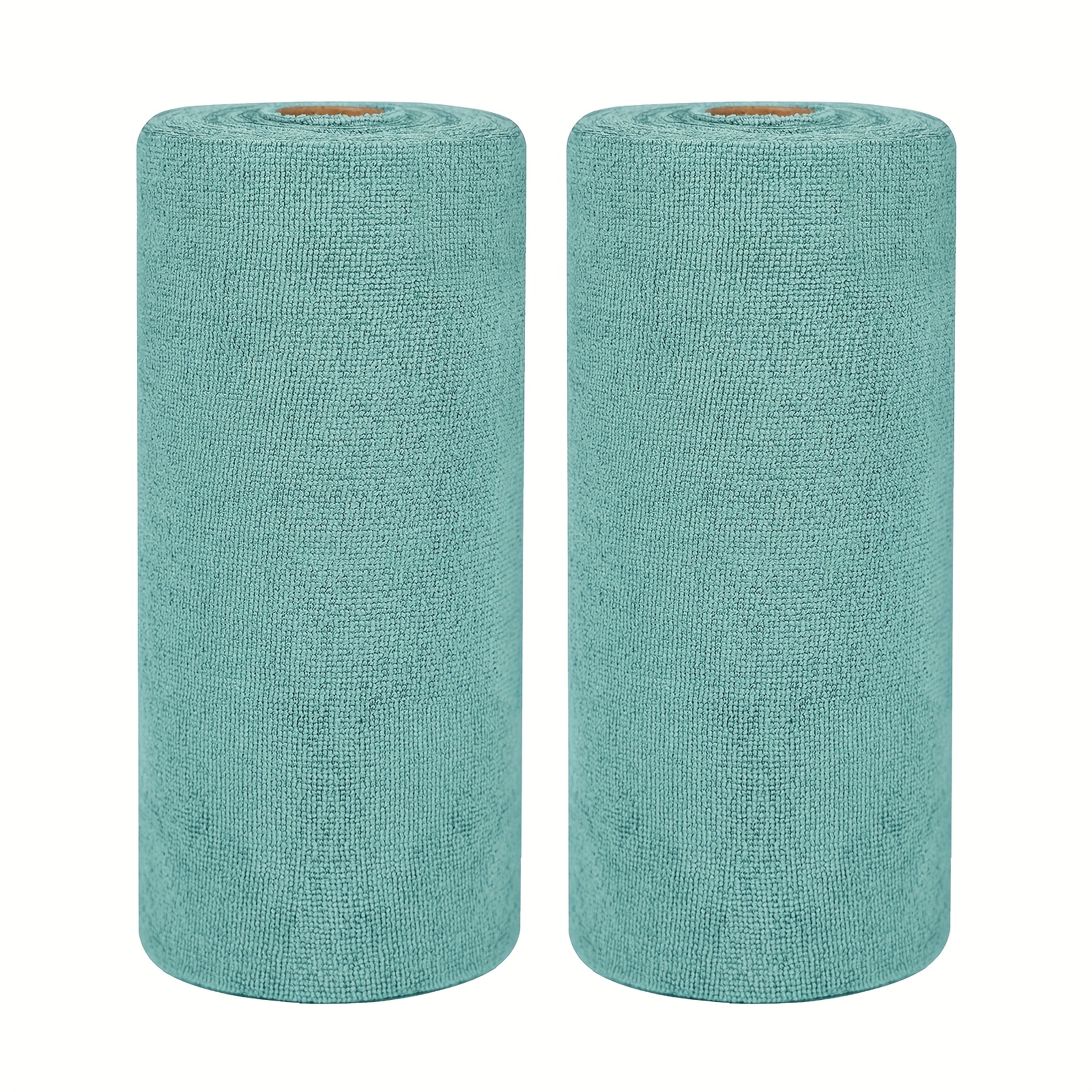 TEMU 100pcs Reusable Cleaning Cloths Microfiber Towel Washable Tear Away Cleaning Towels Roll 12× 12 Absorbent Rags Drying Dishcloths For Bathroom