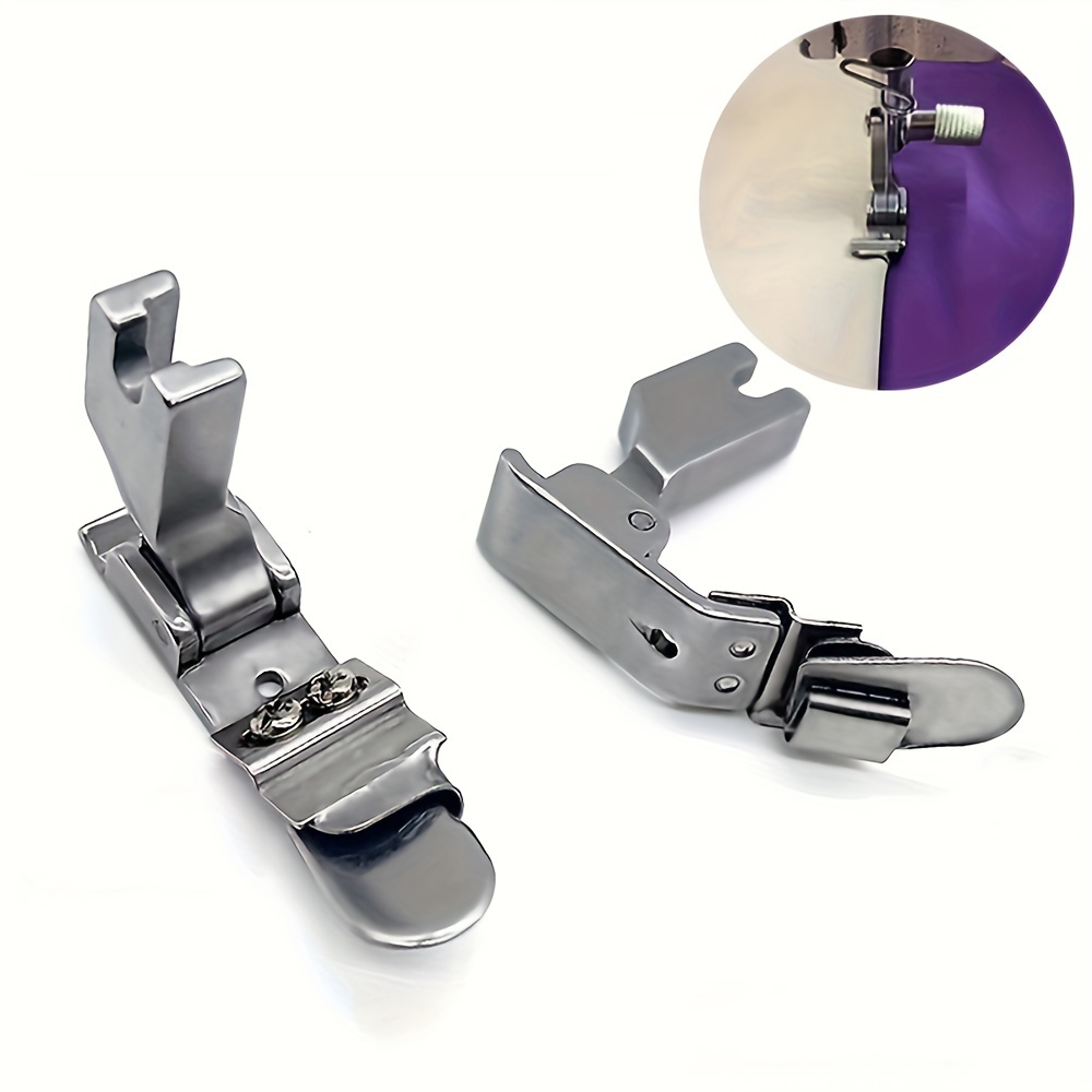 

Adjustable Hemming Presser Foot Set For Sewing Machines - 3 Sizes Rolled Hem Foot, Low Shank Snap-on Attachment For Domestic Sewing Machine