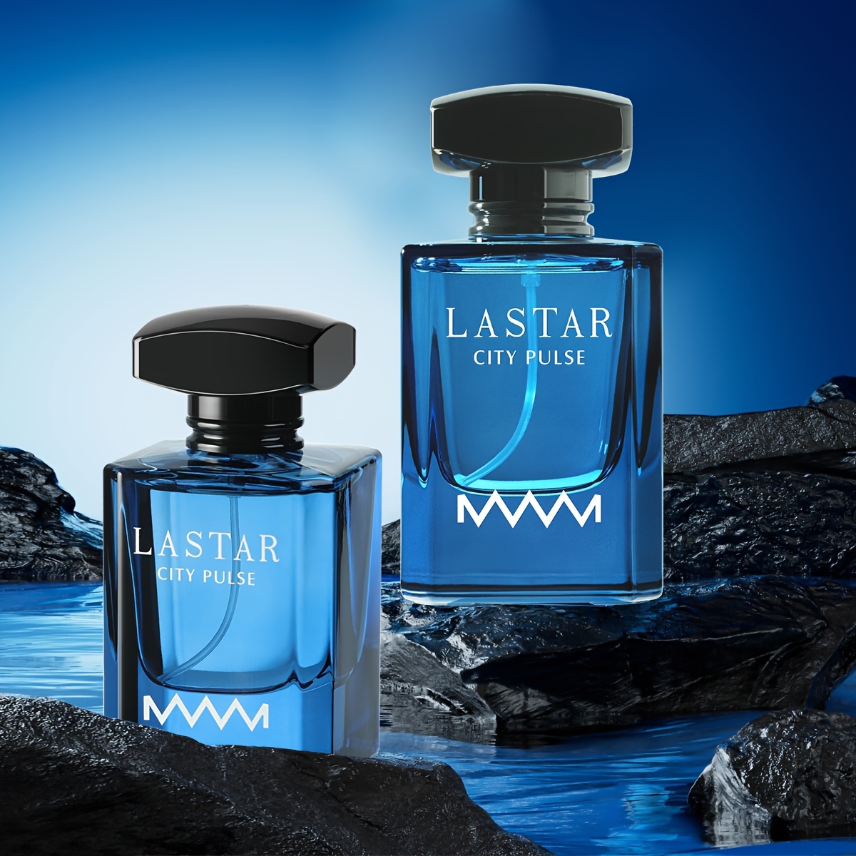 2 Бутилки LASTAR Мъжки Туалетна Вода - Бергамот, Нероли, Кедър, Подходяща за Офис и Срещи, Дълготраен Аромат, Подарък за Мъже, Европейска Специална Линия с Цитрусови и Кедрови Аромати, Рожден Ден, Коледа, Свети Валентин