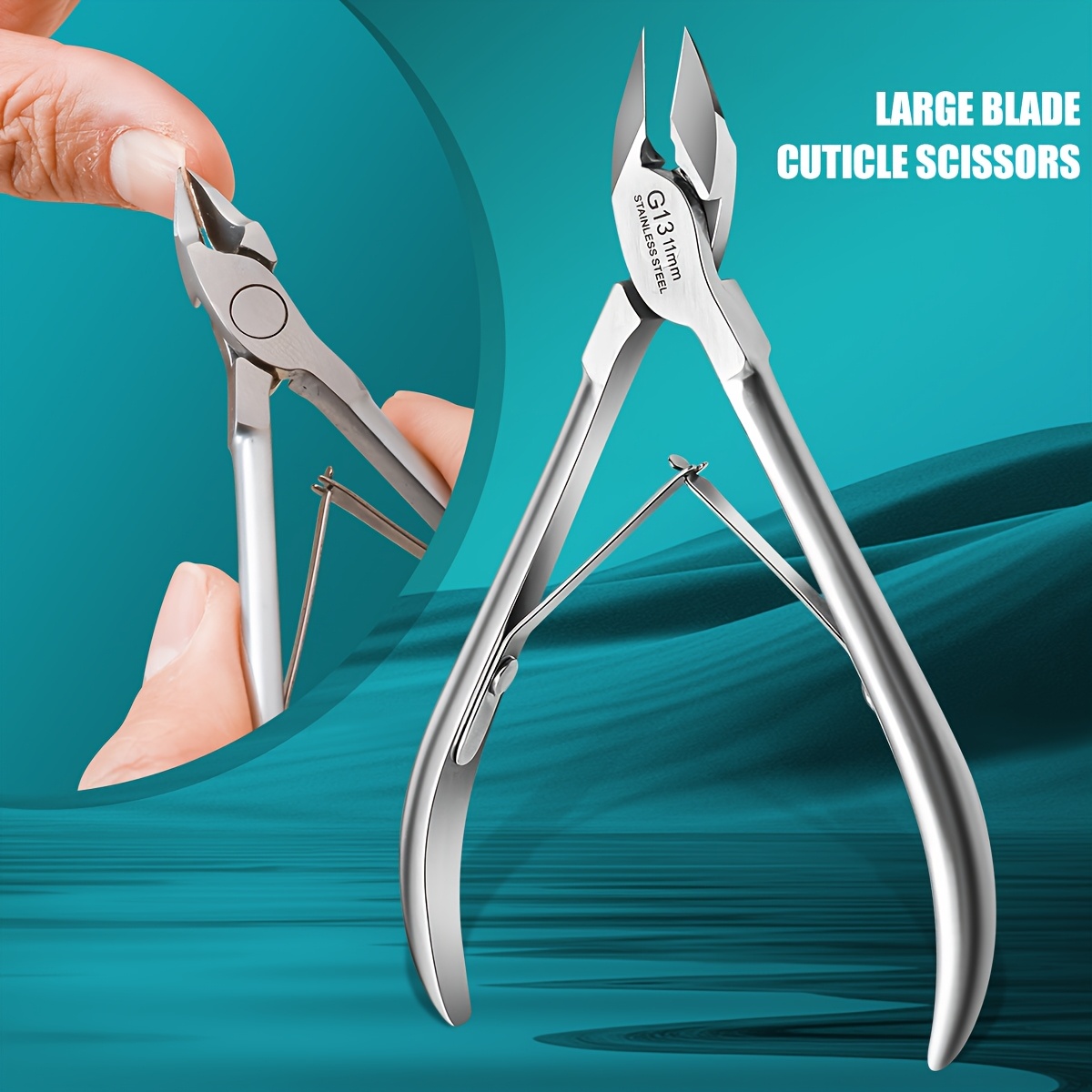 Stainless Steel Toenail Clippers With Curved Cuticle Scissors - Professional Pedicure & Manicure Tools For Precise Trimming, Durable For Toenails & Fingernails