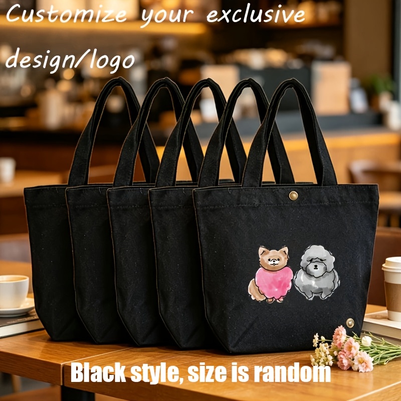 TEMU [women's Bag Set] Personalized Custom Women's Bag Set, 27cm X 23cm - Supports Custom Printing (including Logos, Text, And Personal Brands),