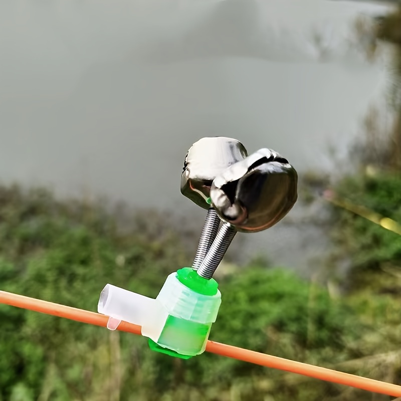 Fishing Pole Bite Indicator Twin Bells Bite Alarm Fishing - Temu