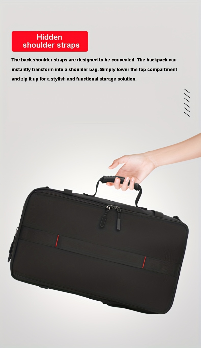 1 SAC À DOSEUR TOURISTIQUE Homme Grande Taille 55-60L Sac à Dos Extérieur Robust avec Poche Chaussures, Convertible en Randonnée/Sac de Voyageur, Nylon Imperméable pour Pluie Intense, Compartiment Principal Verrouillé et Fente Tablette/Ordinateur Portatif