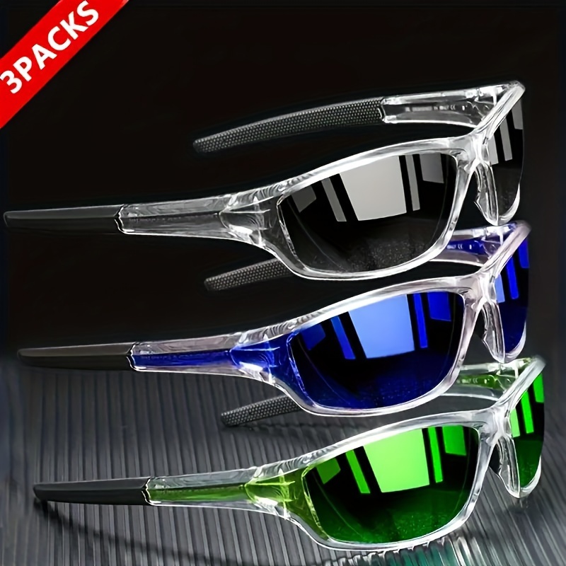 

3pcs Polarized Men's For Fashionable Summer Cycling, Sports, And Leisure Fishing