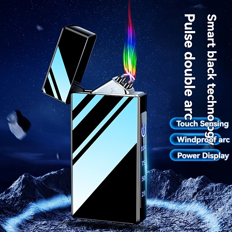 

Arc Plasma Lighter Usb Charging Lighter Led Battery And Touch Switch