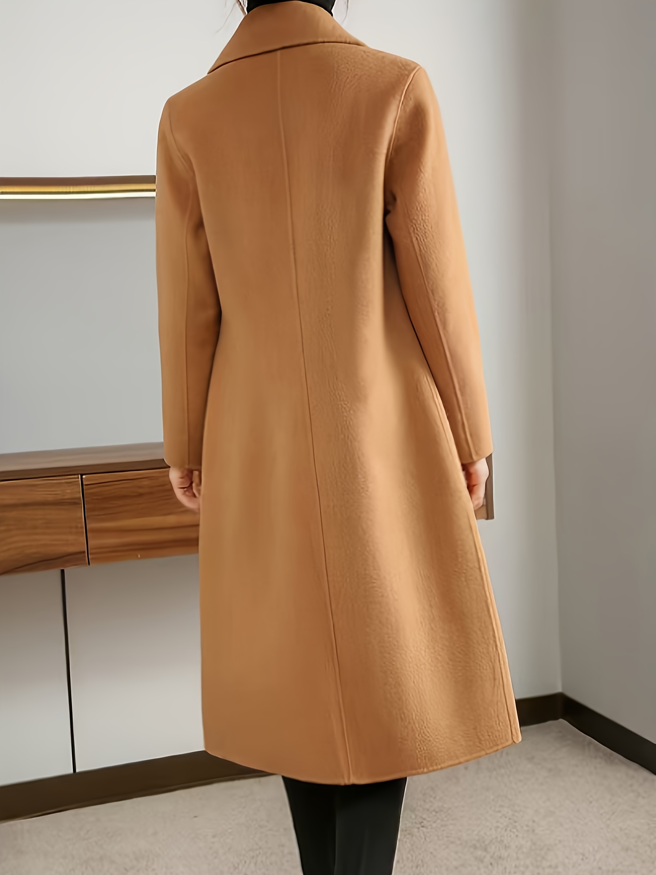 new autumn winter double faced coat women high end morandi - Temu