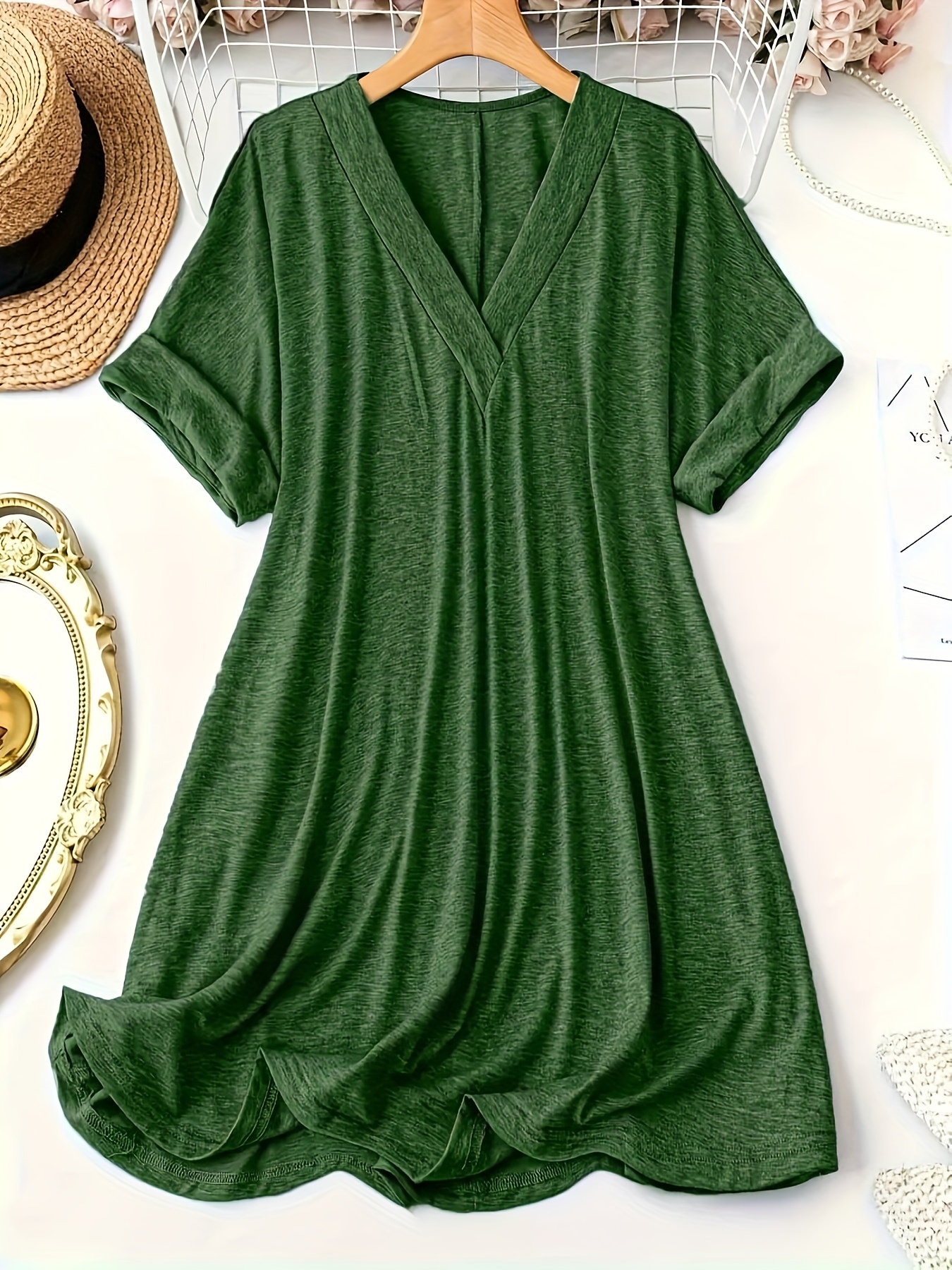 plus size t shirt dress sold on Temu United States