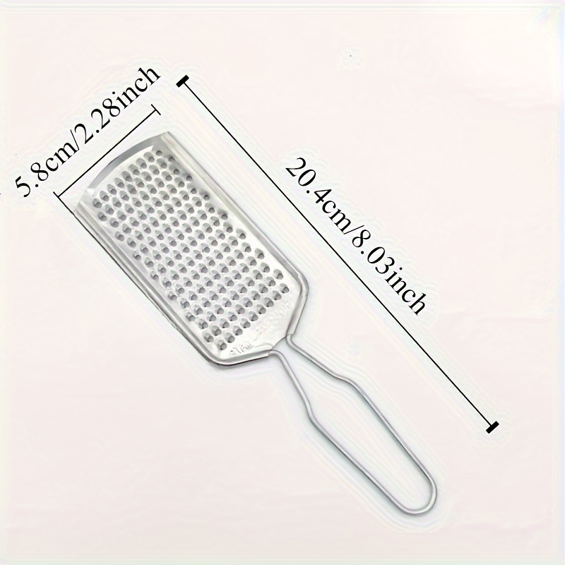 TEMU Versatile Stainless Steel Cheese Grater & Fruit Peeler - Portable Kitchen Gadget For Citrus, Potatoes, And