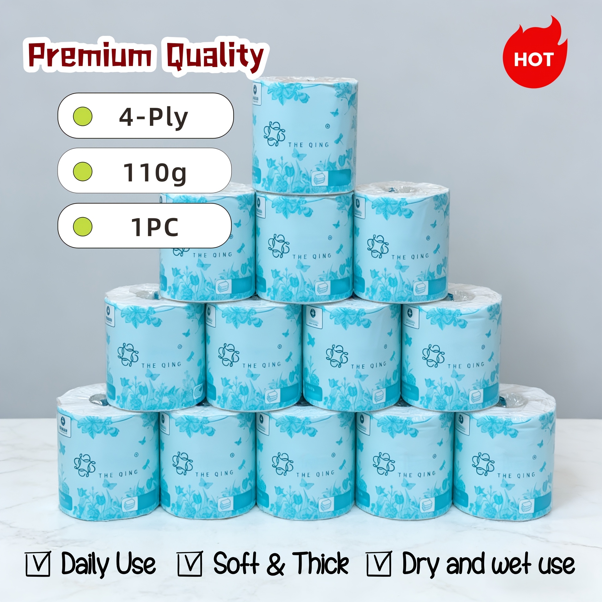 toilet papers sold on Temu United States