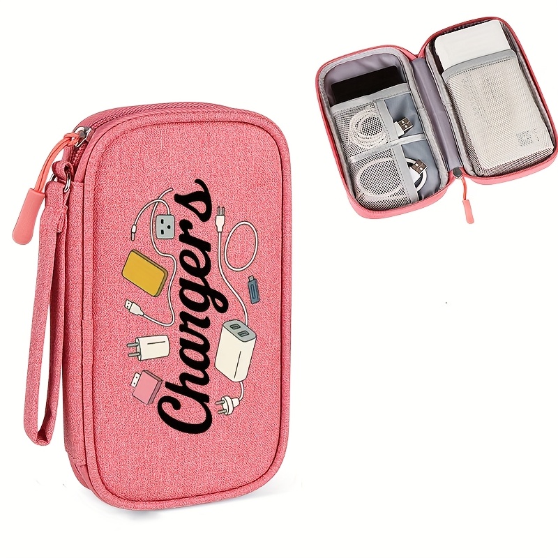 TEMU A Compact Travel Organizer For Electronic Additions, Ideal For Keeping Things Like Data Cables, , Smartphones, Usb Sticks, And More, All In