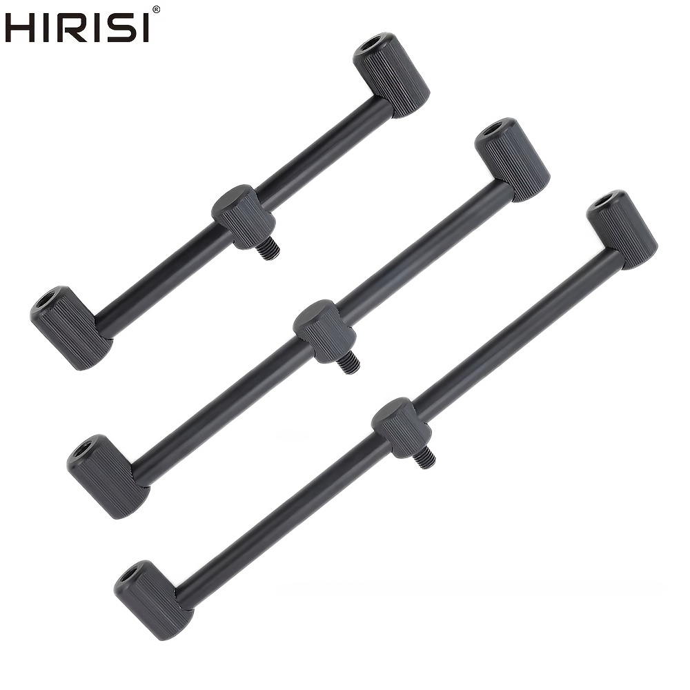 

Hirisi Dual Rod Aluminum Fishing - Lightweight, Support For 2 Carp Rods, Black