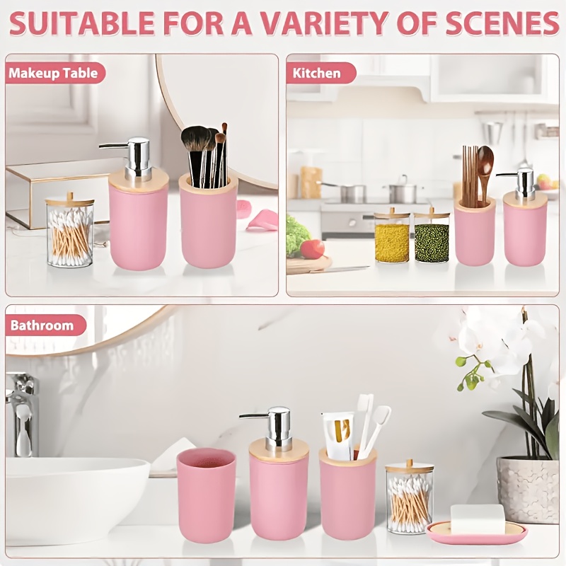 9pcs Bathroom Accessory Set, Complete Bath Essentials
