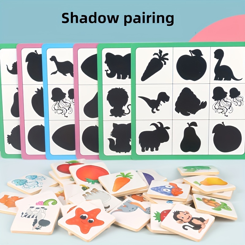 

[ ] Interactive Wooden Matching For 3-6 - Educational Teaser Toy, & , Christmas And Halloween