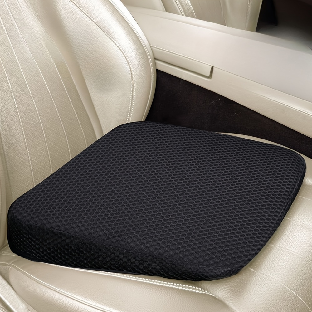 

Elevated Driving Seat Cushion, Thickened Height Pad For Vehicle Seats, Breathable Polyester Fiber, Anti-slip Design, Universal Fit With Woven Car Seat Boosters For Car