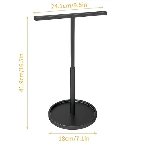 towel stand for hand towels adjustable rack for bathroom or kitchen counter 16 5 inches retractable towel racks
