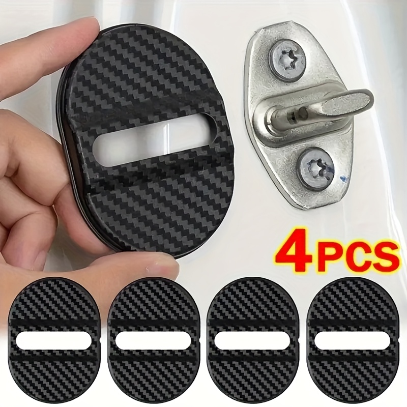 

4-pack Universal Car Door Protectors, Rustproof Plastic Pads, Vibration Dampening, Adhesive Noise Insulation Sealing Patch Cushioning For All Car Models